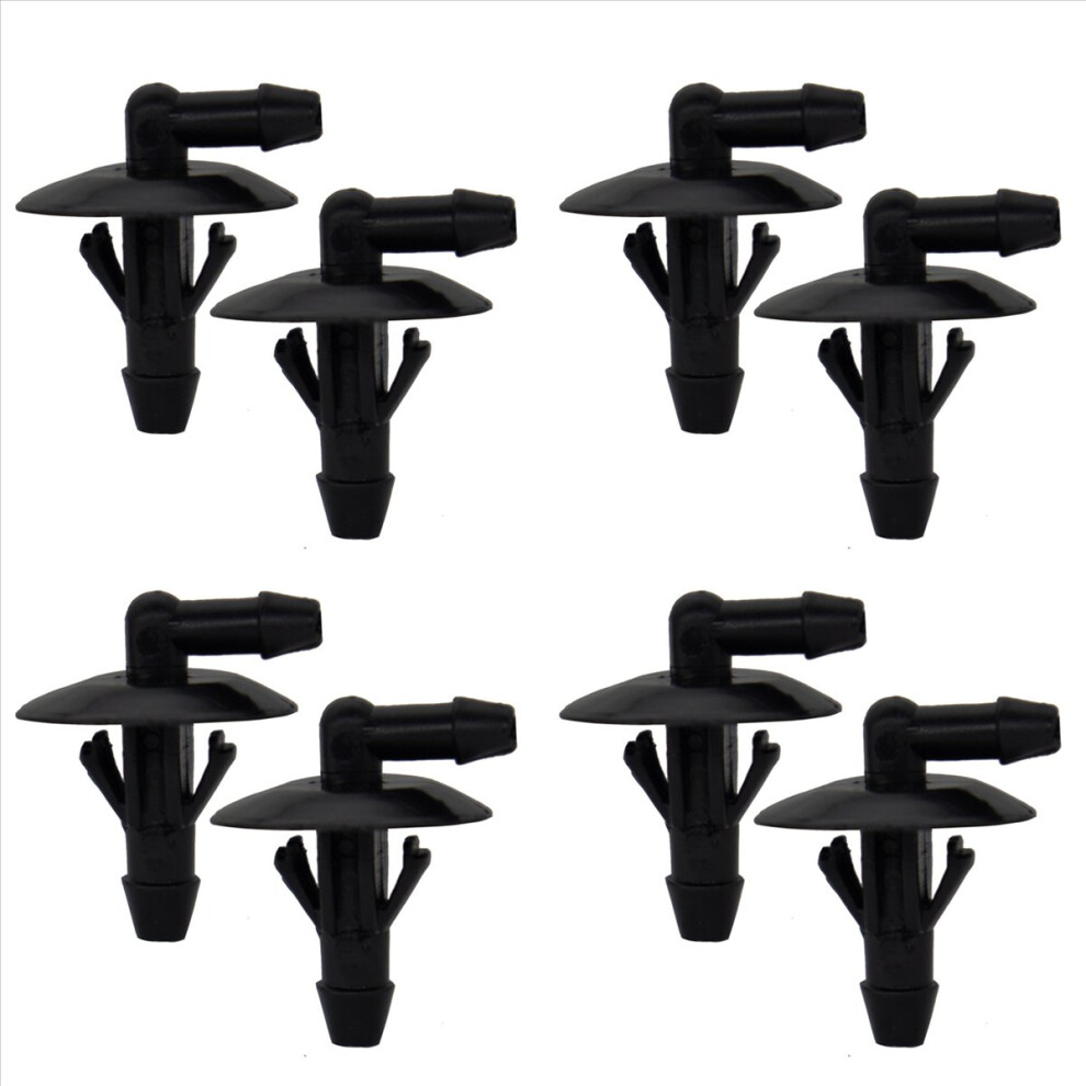 8Pcs Car Windshield Wiper Washer Hose Connector For Sprinter 2500 3500 Mb100 Mb140 Auto Black 4853796341521
