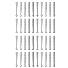 40Pcs Silver Bolo Tie Tips End Caps Long Alloy Cord Ends Bolo Tie Tips Bolo Cap Replacement Findings for Bolo Tie