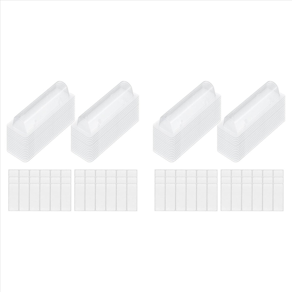 120Pcs Lip Balm Pouches Clear Plastic Clear Lipstick Money Holder Plastic Domes With Double Side Tape For Diy Crafts 4853796350233