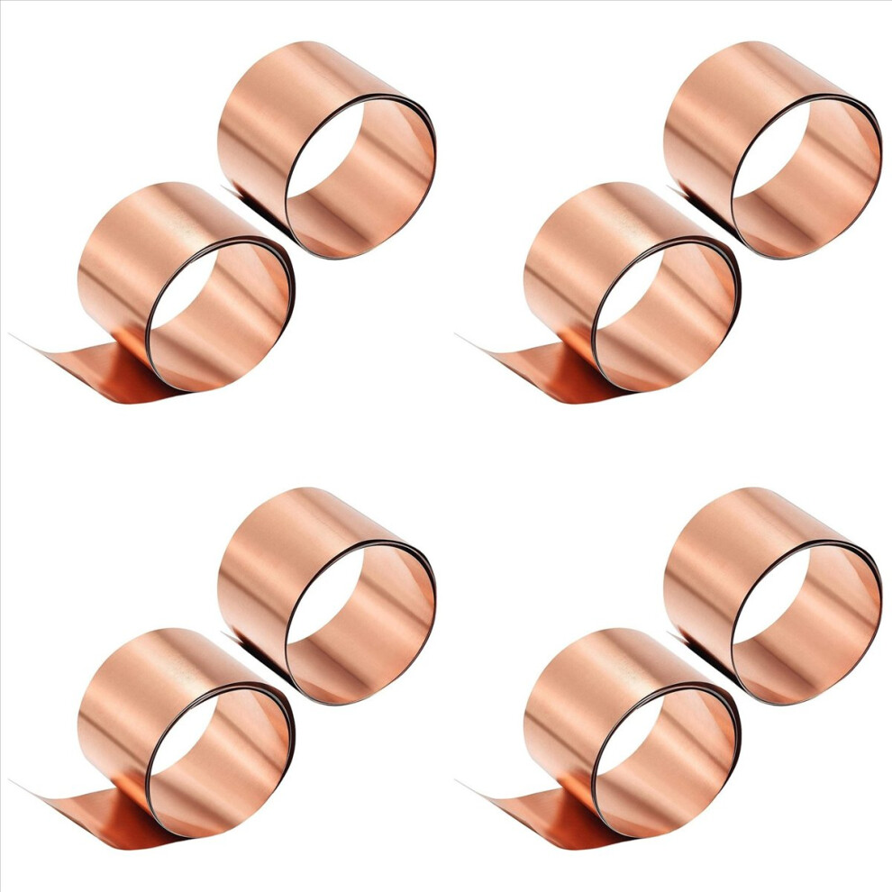 Copper Sheet Roll, Metal Foil Plate 1000Mm X 50Mm X 0.1Mm 8Pcs 4853796354064
