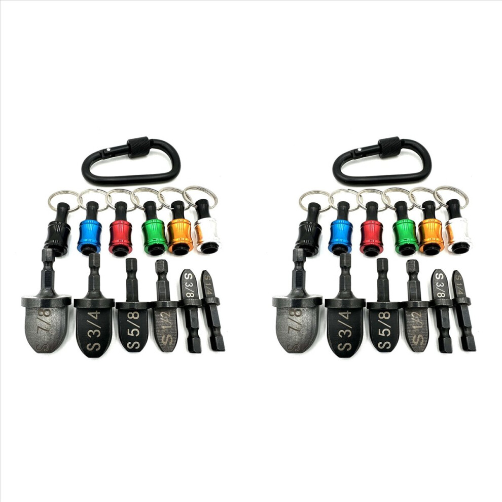12X Hvac Swage Tool Hvac Repairing Set,Air Conditioner Copper Tube Expander Swaging Tool Drill Bit Copper Pipe Swage 4853796344942