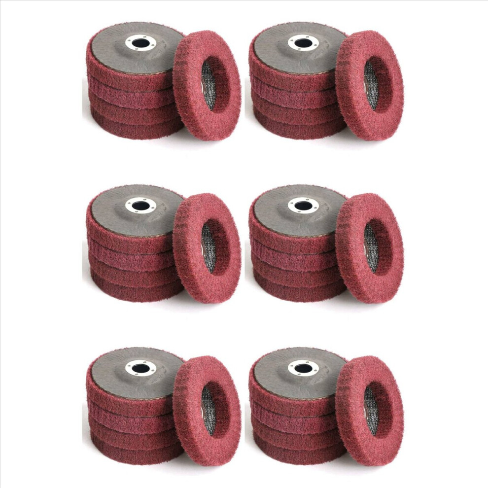 30Pcs 4 Inch Nylon Fiber Flap Disc Polishing Grinding Wheel,Scouring Pad Buffing Wheel For Angle Grinder 4853796352305