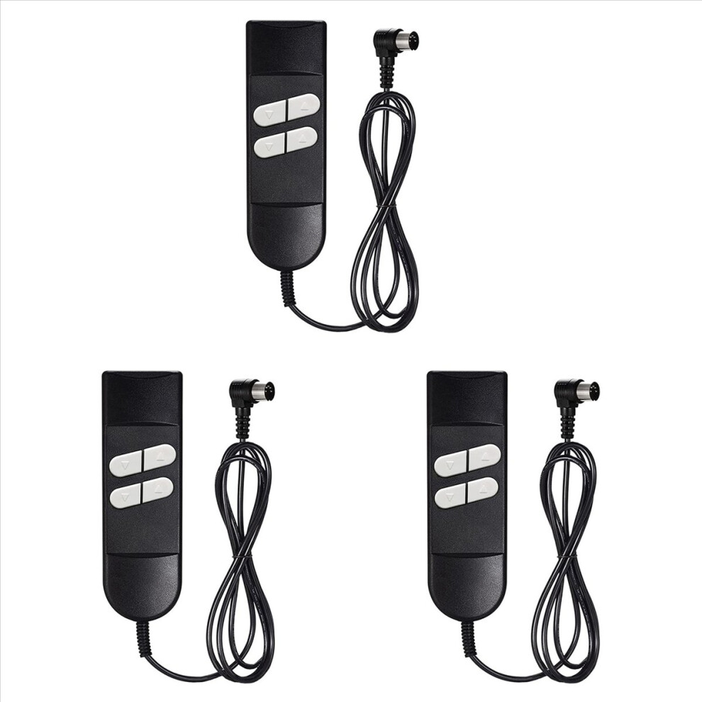 3X Electric Sofa Remote Replacement, 5 Pin 4 Button Power Recliner Remote For Okin Limoss Pride Golden Berkline 4853796358116