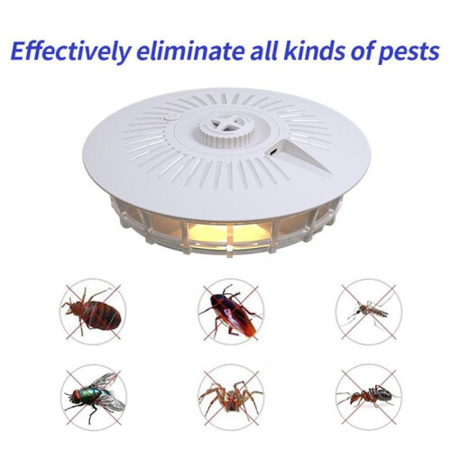 Fleas Trap Sticky Dome Bedbug Get Rid Multifunctional Adjustable Trapping Lamp Catcher for 2