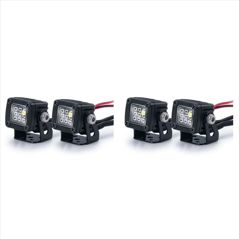 4X Led S Bright Heads Spot For 1/10 Trx4 Axial Scx10 90046 Wraith Rr10 Vs4-10 Redcat Gen8,B Light/White 4853796359526
