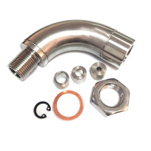 O2 Oxygen Sensor Extension J Style Bend Universal Restrictor Fitting X 1.5 Connector Exhaust Catalytic Converter