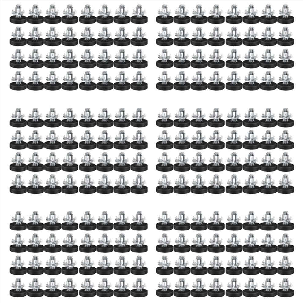 192 Pcs M6 Thread Adjustable Furniture Levelers Screw In Chair Feet Adjustable Furniture Feet Leg Levelers 4853796358147