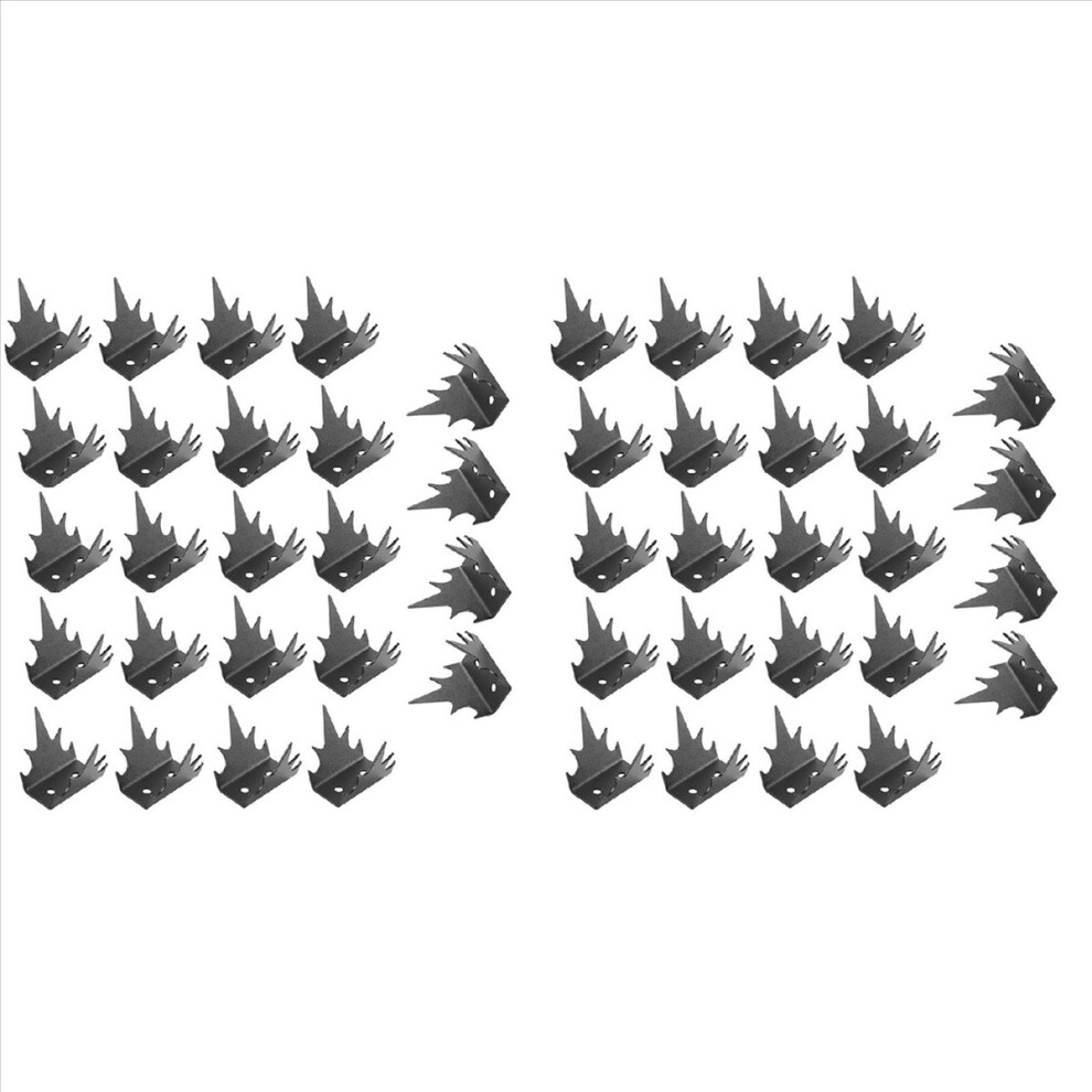 48X Fence Wall Spikes Security Fence Spikes Anti-Intrusion Fence Wall Spikes Anti-Climb Fence Deterrent Device 4853796361635