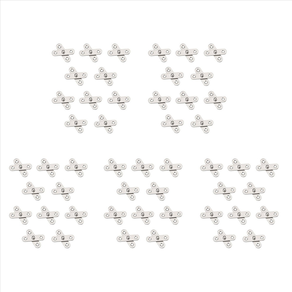 50Pcs Shed Door Hinges Kitchen Cabinet Hidden 360 Degree Rotation Pivot Stainless Steel Rotating Rotatable 57X16 Mm 4853796332475