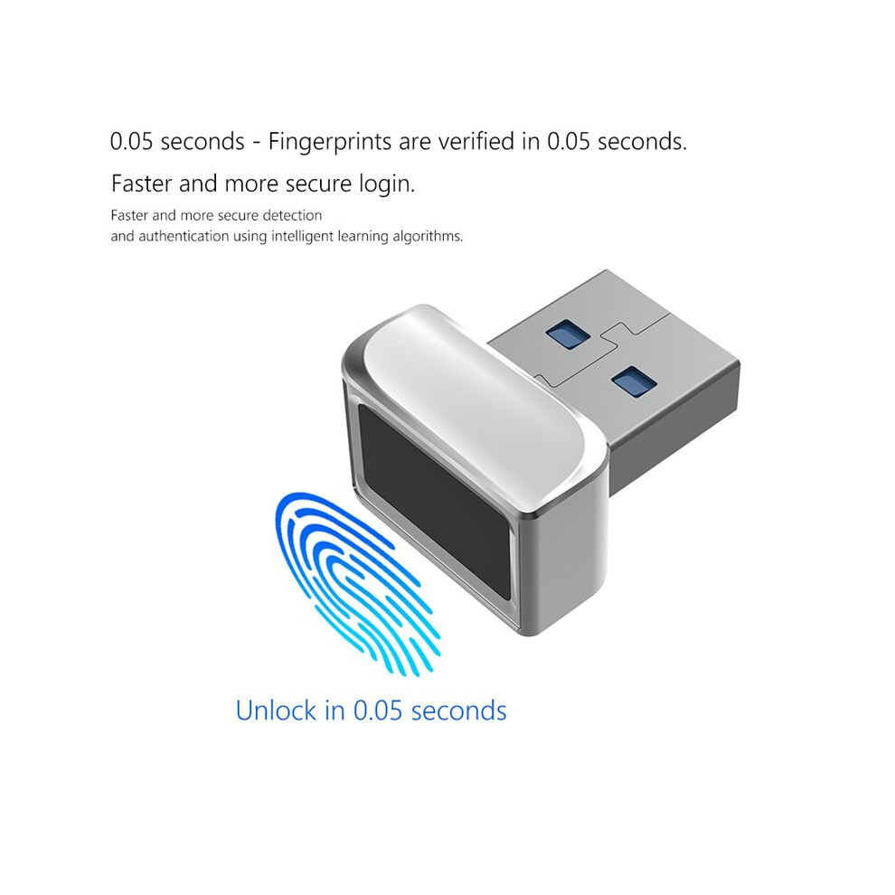 Usb Fingerprint Reader Module For Windows 7 10 11 Hello Biometric Scanner Padlock Laptops Pc Unlock 4851767834720