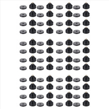 48 Set Speaker Stand Feet Foot Pad Aluminium Alloy Metal Spikes Cone Floor Foot Nail Black