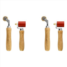 2set 40mm Silicone Seam Roller & Brass Seam Roller, Wallpaper Seam Roller Tool, Roofing & Vinyl Flooring Detail Roller