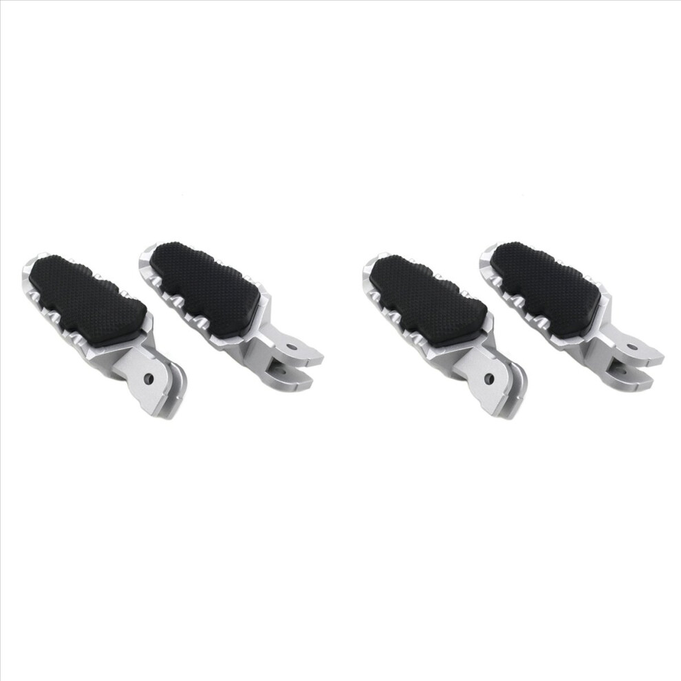 4X Motorcycle Footrest Foot Pegs Pedals For Hypermotard 821 950 1260 1200( ) Silver 4853796368603