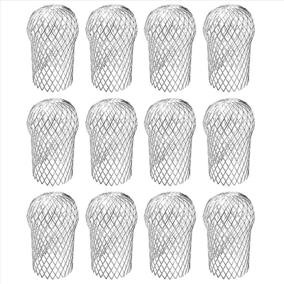 12 Pcs Gutter Downspout Guards 3.5 Inch Aluminum Leaf Filter Strainer Expandable Gutter Downspout Protector 4853796363202