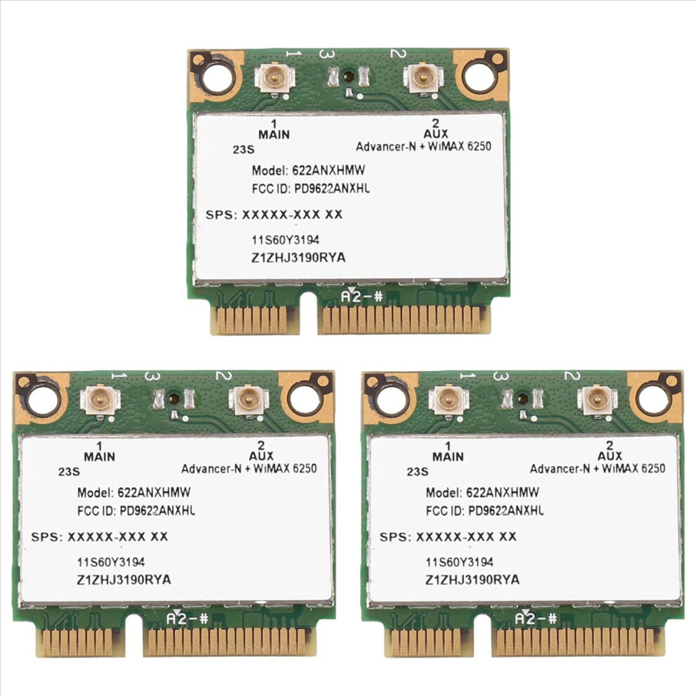3X 6250An 622Anxhmw Wifi Card 300Mbps 2.4G & 5G Wifi Adapter For / Advanced-N 6250 4853796349497