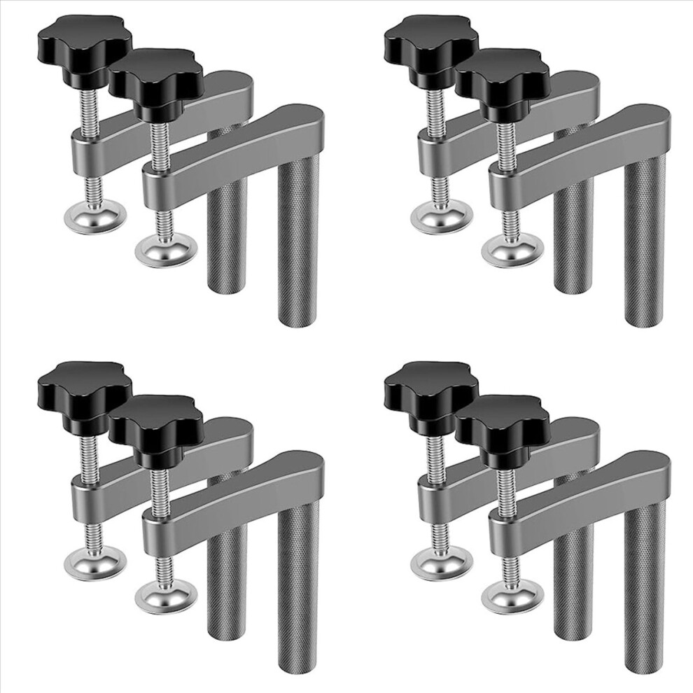 8Pcs Bench Dog Clamp Stainless Steel Dog Hole Clamp Adjustable Bench Desktop Clip For Woodworking (20Mm/0.79Inch) 4853796373072