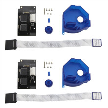 2X DC V5.15B GDEMU Optical Drive Simulation Board for DreamCast and Colorful Remote SD Card Mount Kit for GDEMU(Blue)