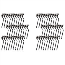 60 Pieces Mini Wire Brush,Stainless Steel Brush,Curved Handle Masonry Scratch Brush,Metal Wire Brushes for Cleaning