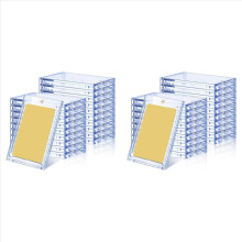 40Pcs 130 Pt Acrylic Magnetic Card Holders 2.5x3.54 Inch Card Holder for Sports Baseball Trading Card Storing
