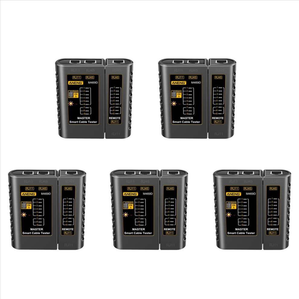 5X M469d Rj45 Cable Lan Tester Network Cable Tester Rj11 Rj12 Cat5 Utp Lan Cable Tester Networking Tool A 4853796359496