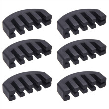 6X Rubber Mute 4/4 Violin Fiddle Slight Practice Black