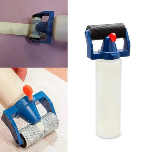 6PCS Glue Applicator Roller Dispenser PE Plastic Applicator Bottle 8Oz Glue Bottle for Wood Processing Painting Supply 1