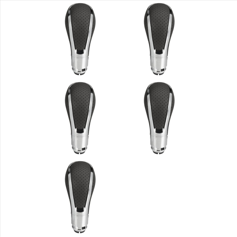5X Automatic Leather Car Gear Shift Knob Shifter Lever For 4853796355122