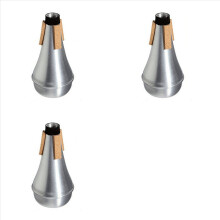 3X Trumpet Mute , Aluminum Trumpet Practice Mute