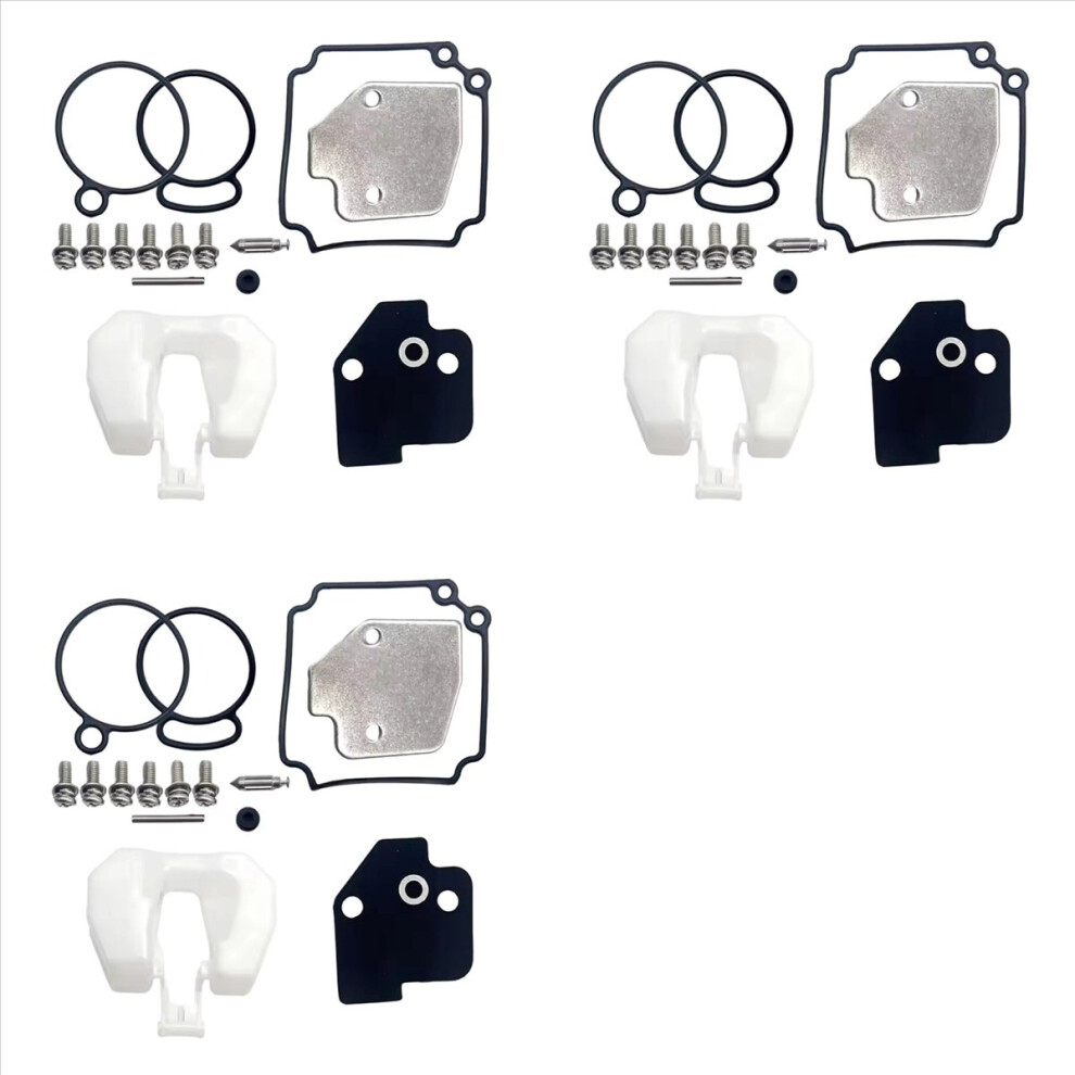3 Set Carburetor Repair Rebuild Kit Fit 3C8-87122-1 For M 40 50Hp 2T Outboard 4853796383002