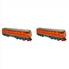 2X Kids Simulation 1:87 Alloy Internal-Combustion Locomotive Model Toy Acousto-Optic Train Toys for Children Gift(B)