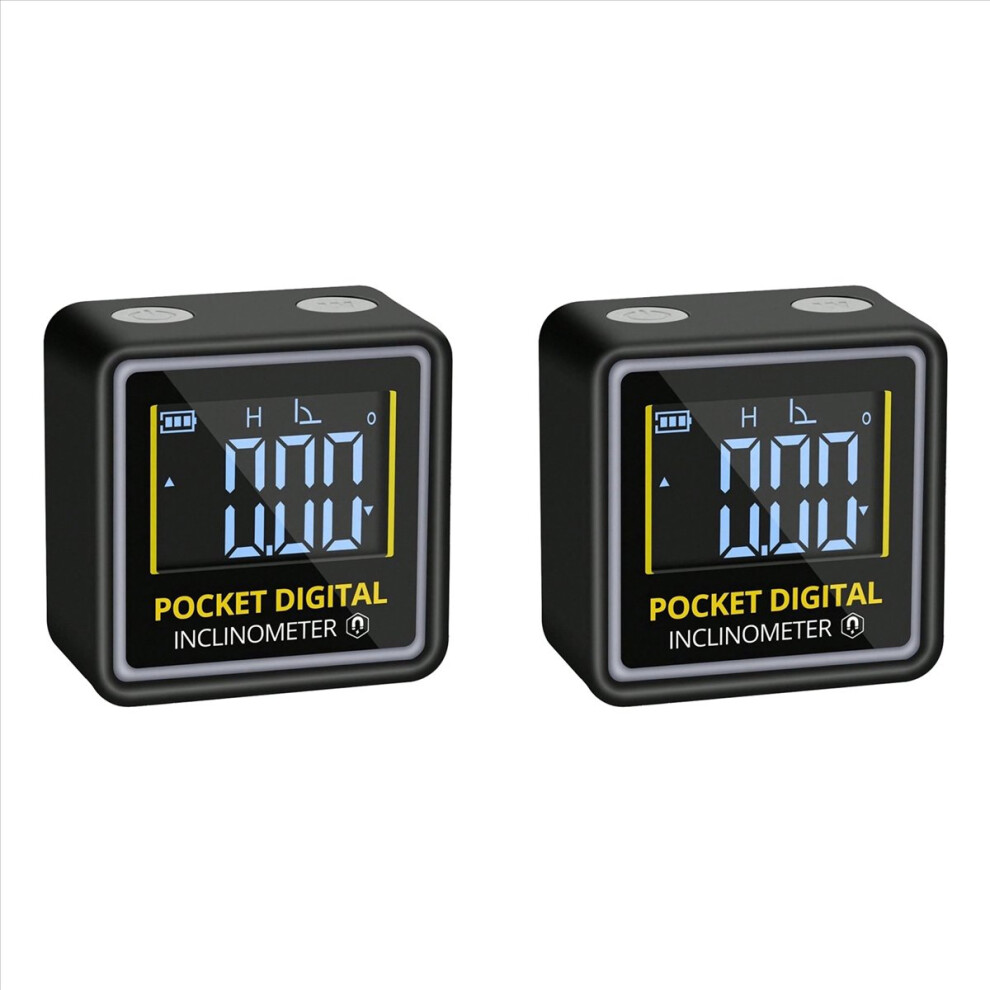 2X Mini Digital Angel Finder Rechargeble Level Box Protractor With Magnetic Based Backlight For Woodworking Building 4853796366715