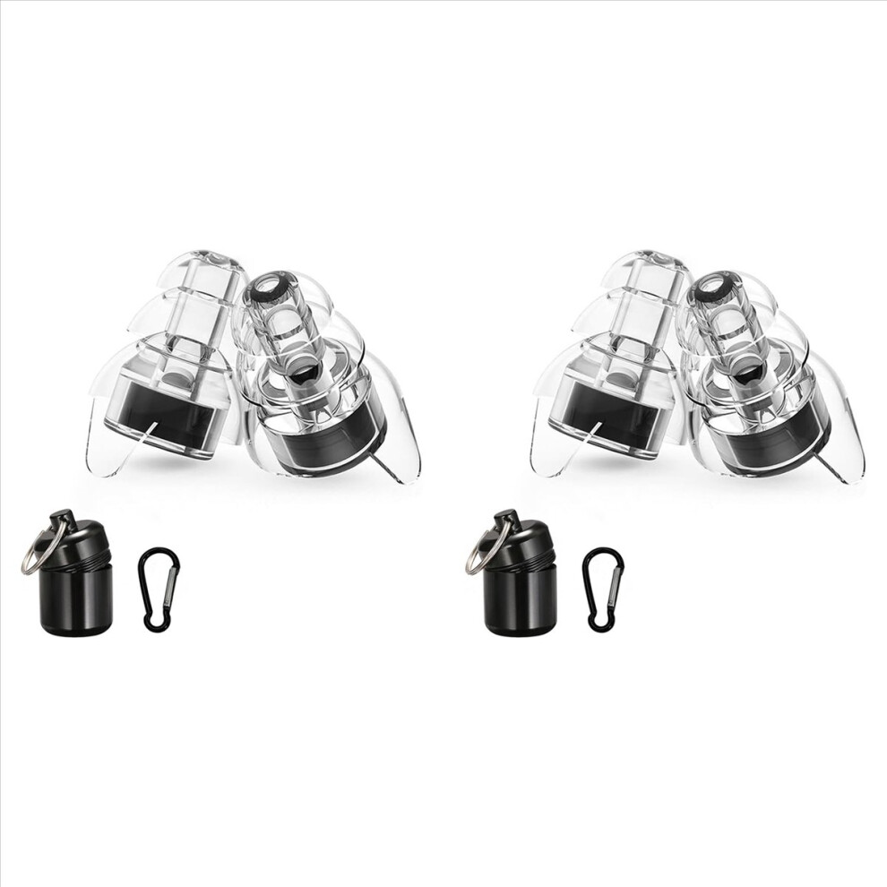 4X For Zound Earplugs For Concerts,Earplugs For Motorcycle,For Zound Earplugs For Musicians With Carrying Case 4853796338569