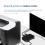 2X USB KVM Switch USB Shared Switcher 2 in 4 Out for Laptop PC Keyboard Mouse Printer USB Switch Hub Adapter USB 2.0 4