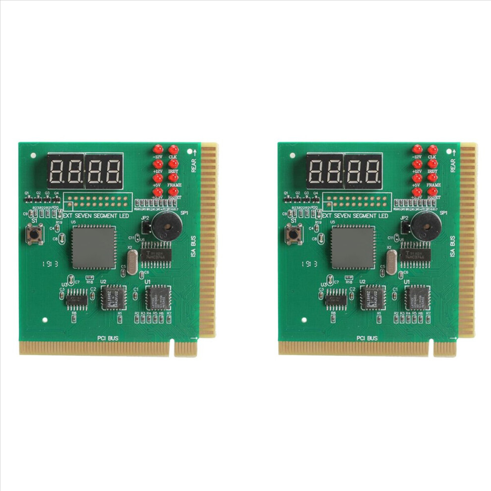 2X 4-Digit LCD PC Analyzer Diagnostic Card Motherboard Post Tester Computer Analysis PCI Card Networking Memory Cpu-image-OPC-PN7KYFC-NEW