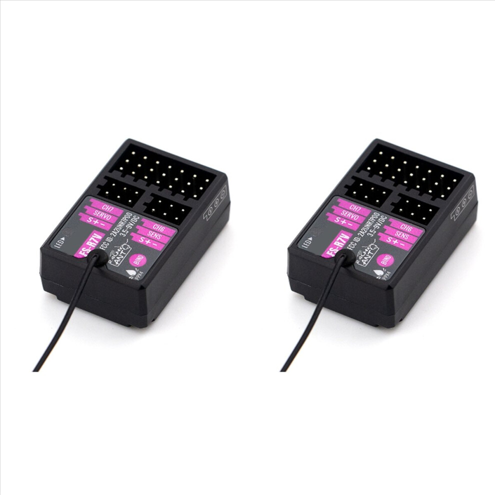 2X Receiver -R7v 7Ch 2.4G Receiver Can Be Ppm/Ibus Output For Remote Control Car Boat 4853796383323