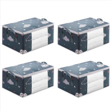 4X Storage Bag, Clothes Storage Comforter Storage Bag,for Organizing Bedroom Closet Clothing Comforter Sweater, S