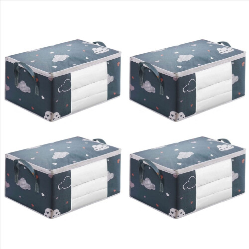 4X Storage Bag, Clothes Storage Comforter Storage Bag,for Organizing Bedroom Closet Clothing Comforter Sweater, S