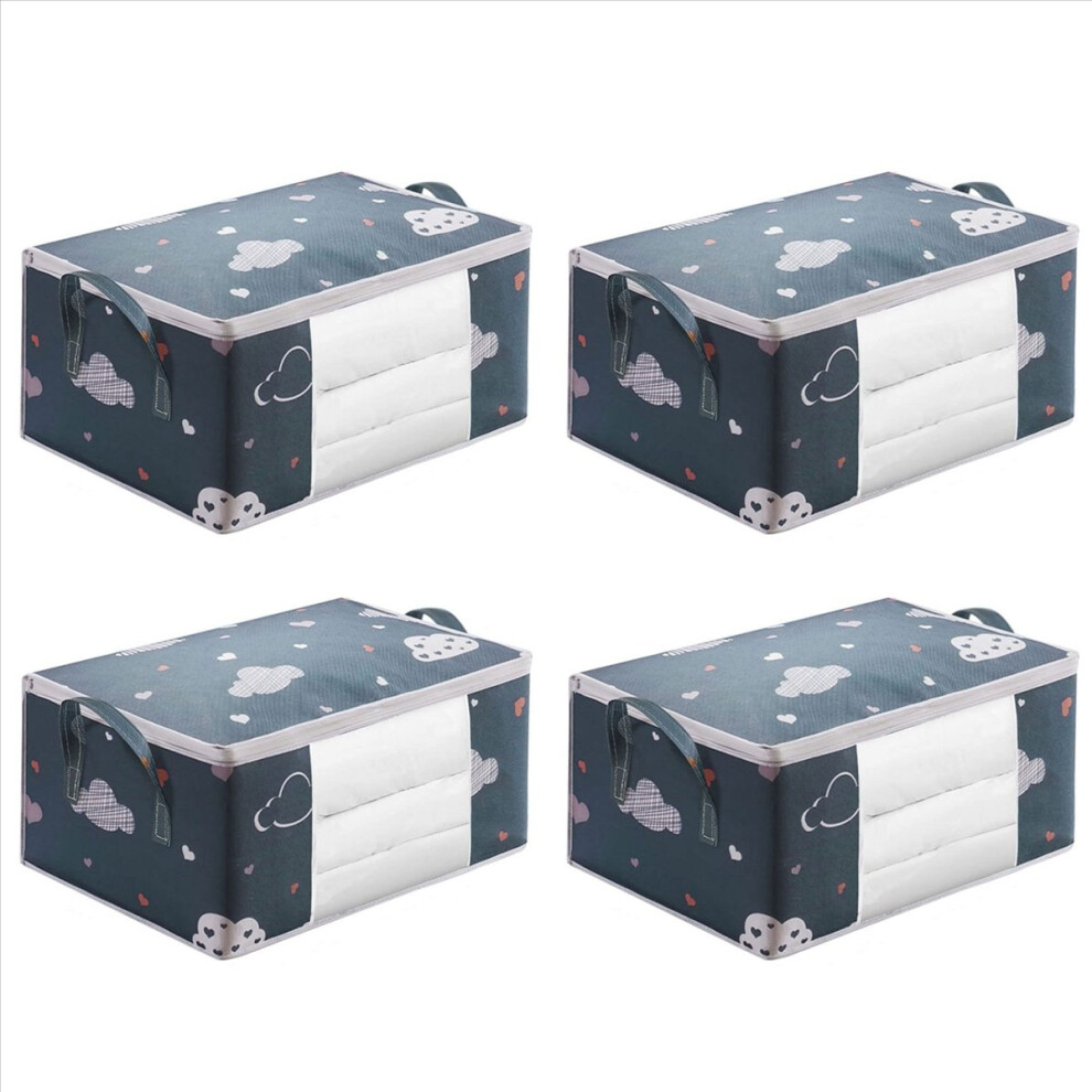 4X Storage Bag, Clothes Storage Comforter Storage Bag,for Organizing Bedroom Closet Clothing Comforter Sweater, S