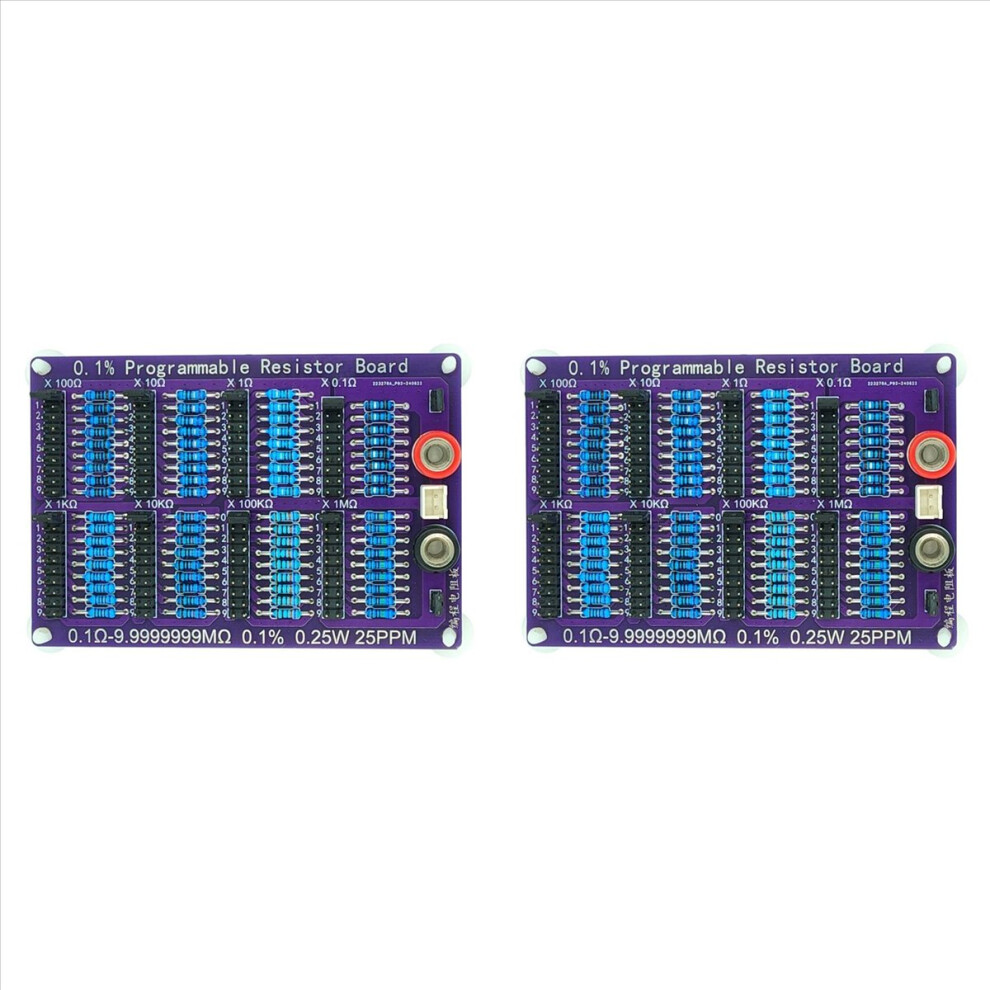 2X 0.1Î©-9.9999999Mî© 0.1% 0.25W 25Ppm Programmable Resistor Board Resistance Tolerance 0.1% High 8-Segment 4853796385549