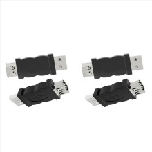 4x USB to 1394 6P Connector USB to Firewire Multi-Function Portable Convenient 6 Pin USB Male to 1394 Converter