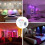 8pcs Gu10 Bulbs and 1remote Control with Memory Function 17colors Changeable Spot Ligh 4dynamic Lighting Modes Spotlight 4