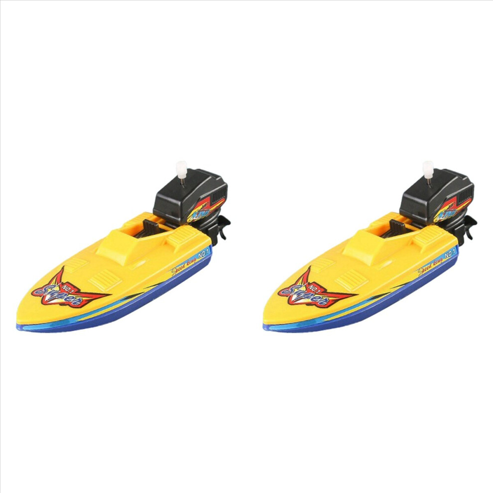 2X Kids Speed Boat Ship Wind Up Toy Bath Toys Shower Toys Float In Water Kids Classic Clockwork Toys For Children Gift D 4853796327068