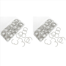 120 PCS Loose Leaf Binder Rings 1-Inch Office Book Rings, Plated Steel Binder Rings, Key Rings, Metal Book Rings
