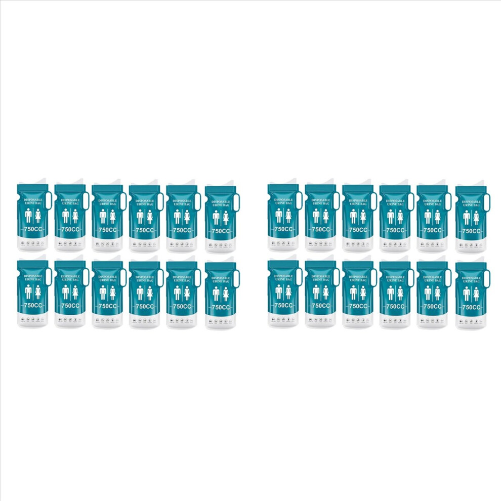 24PCS Disposable Urine Bags Portable Pee Bags for Travel for Women Men, 750ML Emergency Vomit Bags Disposable Urinals