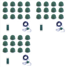 36 Pcs Mini Round Floral Foam Holder,Green Dry and Wet Florist Flower Block Craft Arrangement Supplies for Wine Bottle