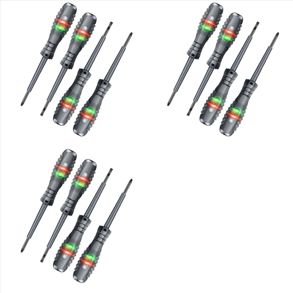 12X Voltage Tester With Screwdriver Non Contact Voltage Tester Pen With Range Ac 70V-250V,Live/Zero 4853796391496