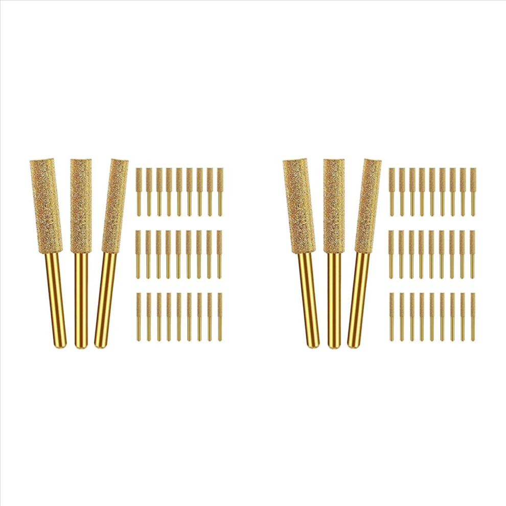 60Pcs Diamond Chainsaw Sharpener, 3 Size Chainsaw Sharpener Bits, For Chain Saw, (5/32Inch, 3/16Inch, 7/32Inch) 4853796373171