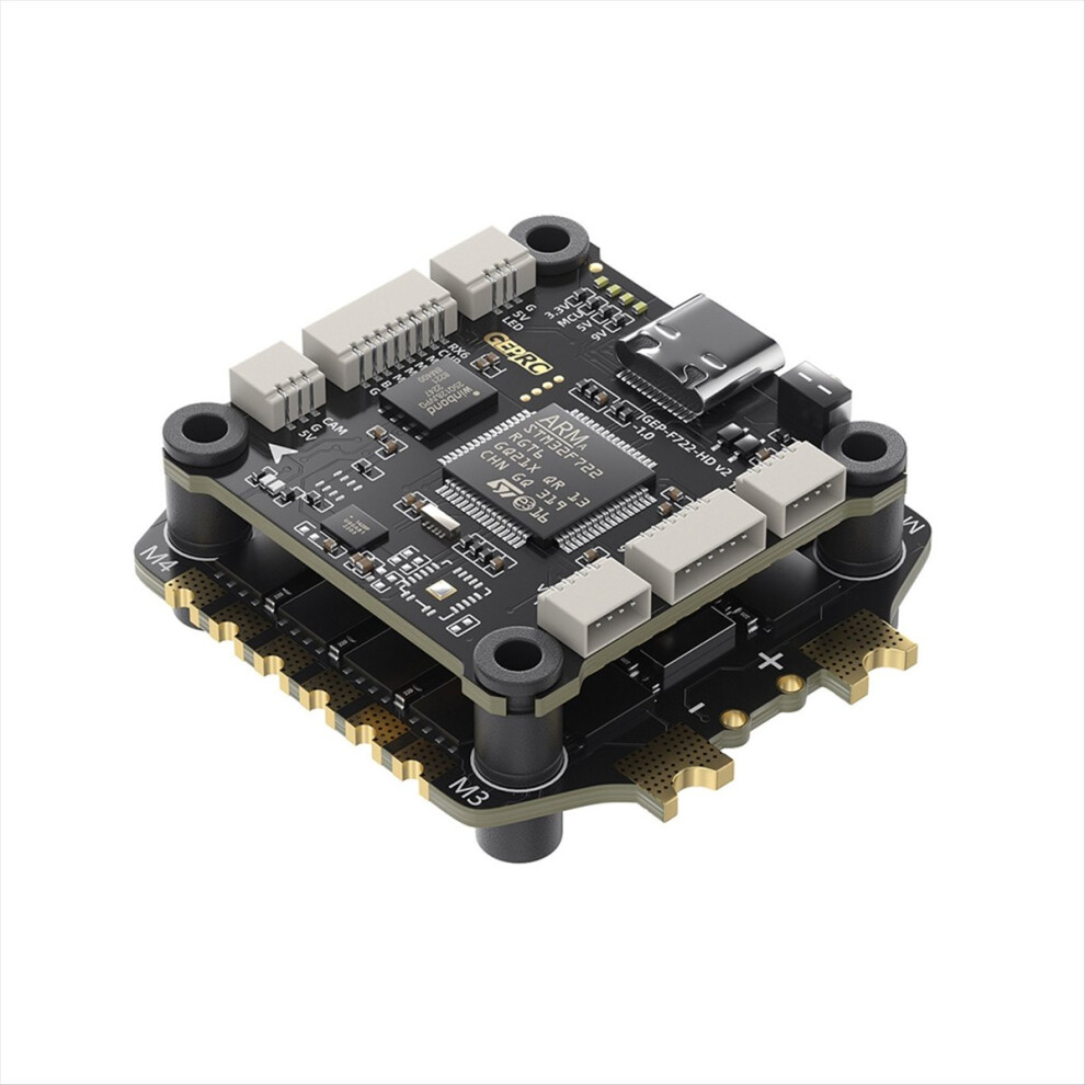 Geprc F722 Bls 65A V2 Stack 65A 4In1 Esc Flight Controller 16Mb Box Plug & Play For Racing Fpv Drones Black 4851755661116