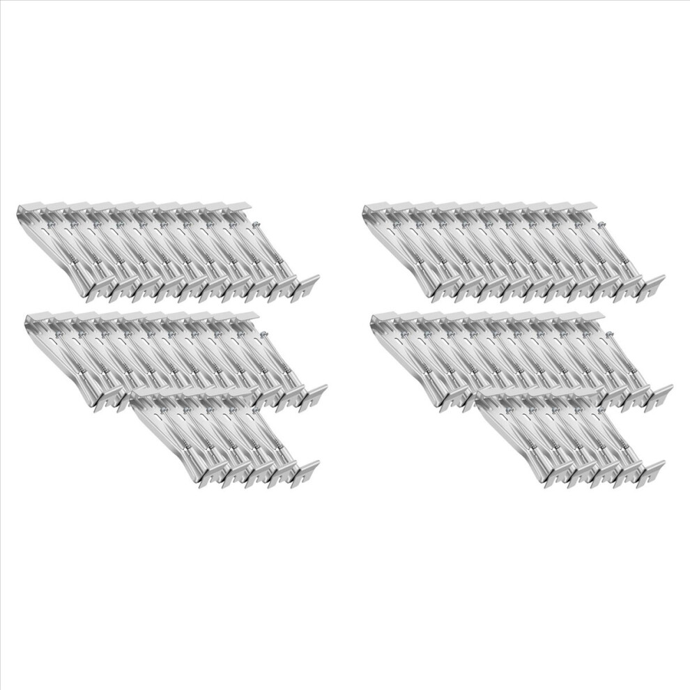 5Inch 50 Pack Gutter Hangers, With Pre-Inserted Screw, Aluminum Gutter Brackets For Repairing Sagging Rain Gutters 4853796344324