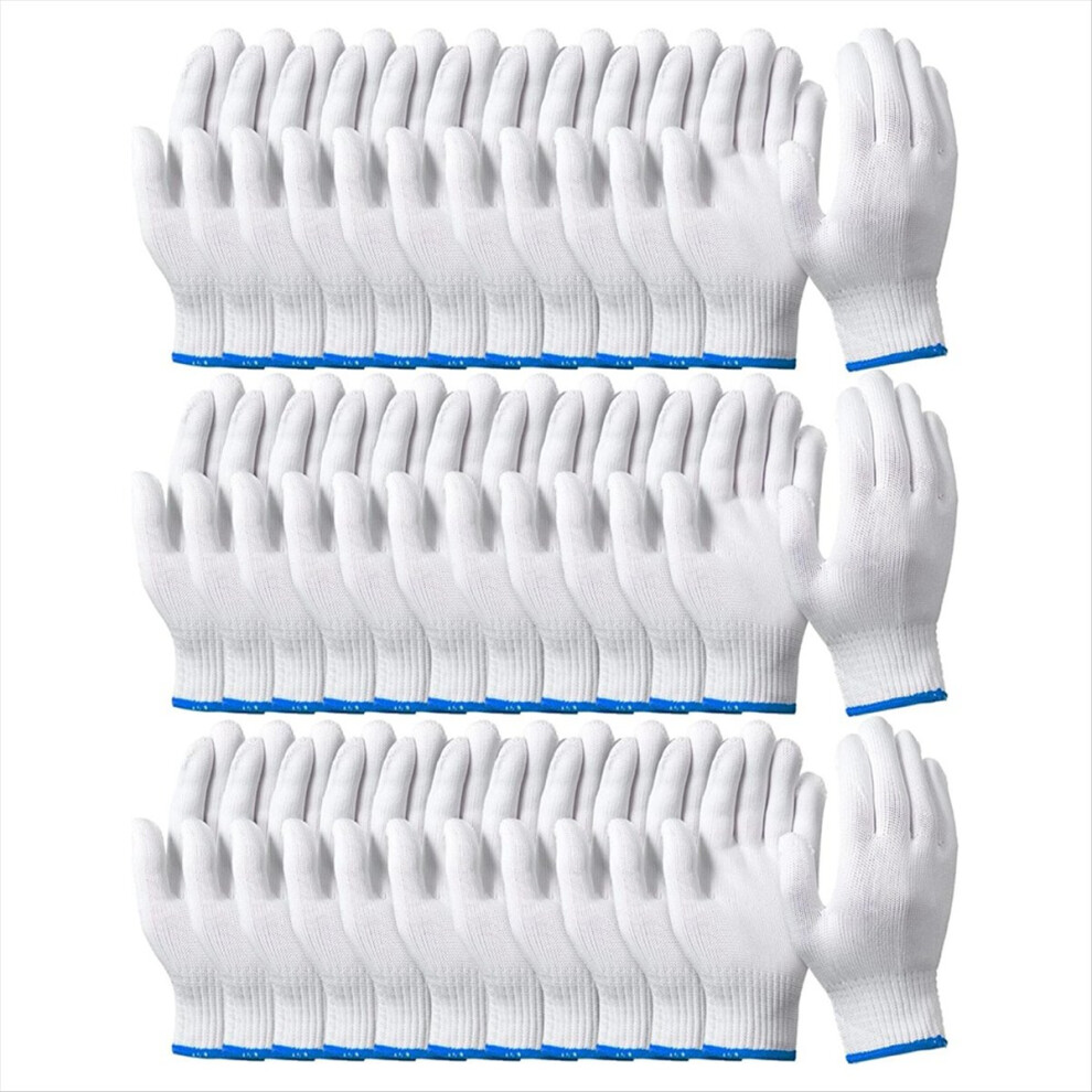 24 Pairs Cotton Hand Working Gloves White Cotton Liners Gloves For Safety Work Gloves Thicker Men Women 4851755661666